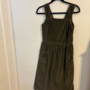 Vintage Paris Corduroy Pinafore Dress
